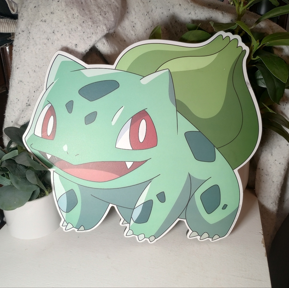 Bulbasaur Wall Decor Pokemon Gamer Bedroom Sign Pocket Monster 90s Y2K  Anime